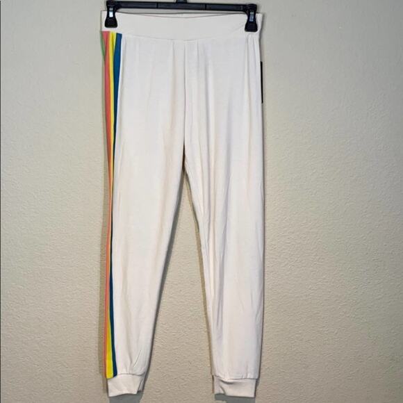 Chaser Vintage Stripe Cozy Knit Lounger Pants - Picture 4 of 13